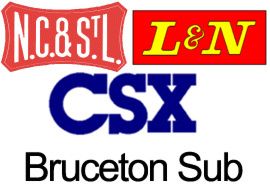 NC STL Main Line Bruceton Sub Track Map