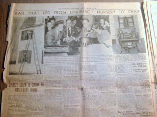 Best 1936 Newspaper Bruno Hauptmann Executed for Lindbergh Baby Kidnap 