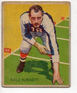 1935 National Chicle 25 Dale Burnette New York Giants