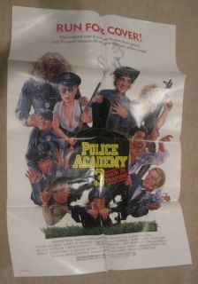 Police Academy 3 Back in Training 1986 Original Movie Poster