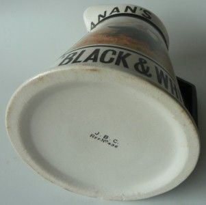 buchanan s black white whisky jug dog with prey