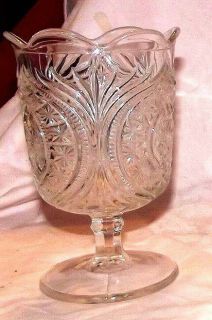 Antique EAPG Spooner Bryce Buckle Star Pedestal Glass