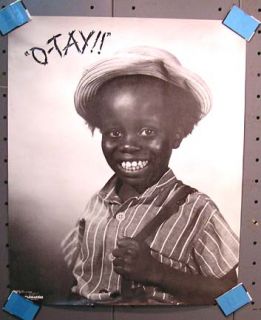 Buckwheat O Tay Poster 22x34 Little Rascals Our Gang