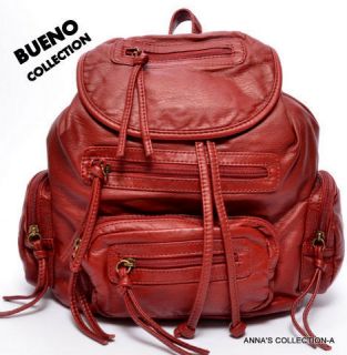  NWT Bueno Collection Red Backpack
