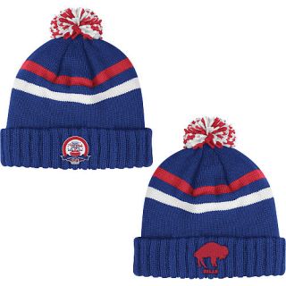Buffalo Bills 50th Ann AFL Sideline Pom Knit Hat Reebok