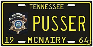 Buford Pusser Walking Tall Tennessee 1964 License Plate