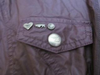 Buffalo David Bitton Purple Winter Jacket Hooded Full Zip L Coat