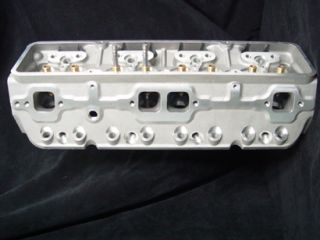 Chevy CNC SBC Aluminum Cyl Heads Port Matched Angle Plug 398 396