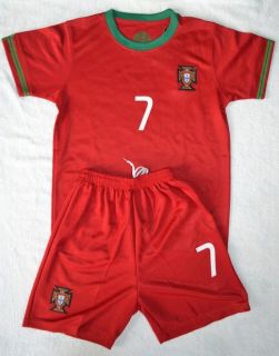 2012 No 7 C Ronaldo Portugal Home Football Kit 3 14 Years Available 
