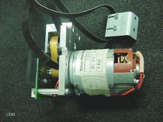 Buhler 1 13 018 106 Motor with Encoder and Belt Drive
