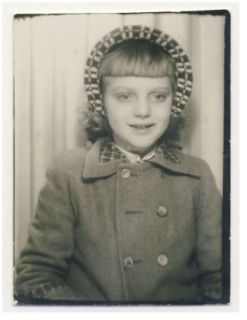 Beautiful Little Girl Photobooth Photo Booth 1940s