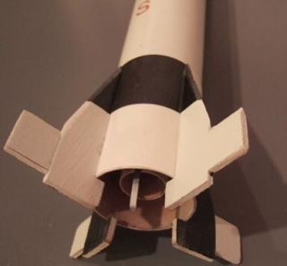 This is the Dr. Zooch Rockets Mercury Redstone flying model rocket kit 