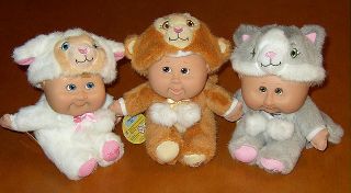 Cabbage Patch 25th Anniversary 3 Animal Snugglies Set