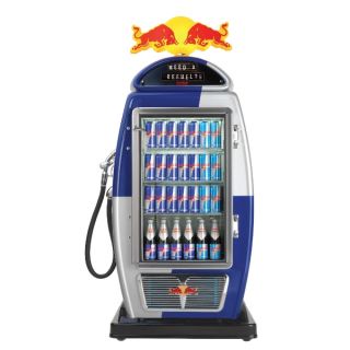 New redbull Refuel Fridge Gas Pump Sign Red Bull Cooler