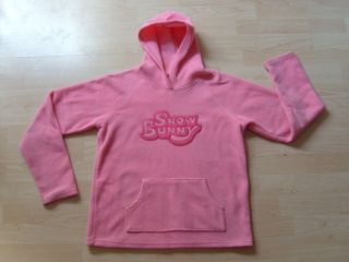   16 OLD NAVY Pink Hoodie Hooded Fleece SNOW BUNNY Sweatshirt w/ Pockets