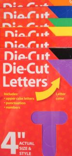69 4 Die Cut Letters Bulletin Board Teacher Resources Pick Color 