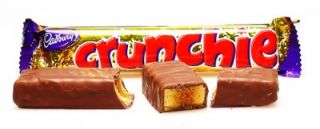 Cadbury Crunchie Bar   Fine English Chocolate (Pack of 24 bars) Free 
