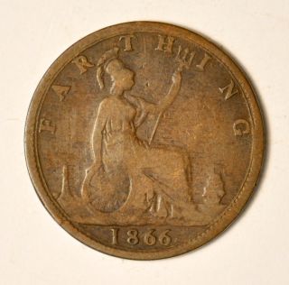 description lovely example of this gb victoria bun head farthing 1866 