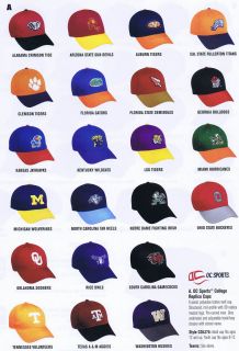 NCAA College Officially Licensed Youth Adult Caps Hat