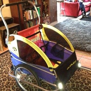 Burley DLite Kids Bicycle Trailer with Stroller Attachment