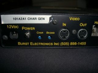 Burst Electronics mcg 2 Micro Character Generator