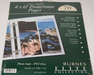 Burnes Elite 70 Refill Recharge Photo Album Scrapbook
