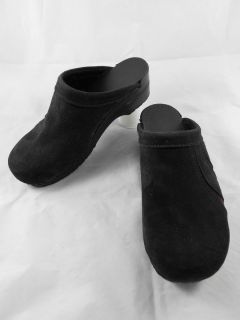 Womens Shoes Size 42 11 5 12 Dansko Black Purple Suede Clog Mules 