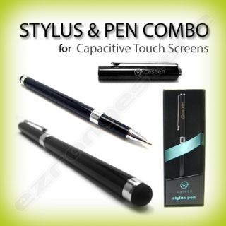 Caseen 2 in 1 Stylus Pen Black for HP Touchpad Tablet
