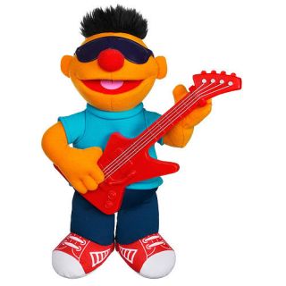 Playskool Sesame Street Lets Rock Strummin Ernie Doll Electric 