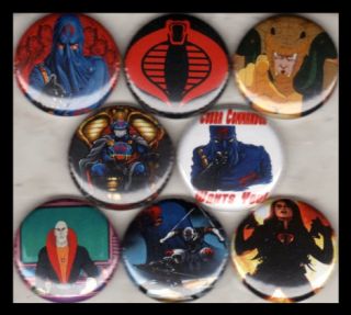 Cobra 1 Buttons Badge Gi Joe Baroness Commander Destro