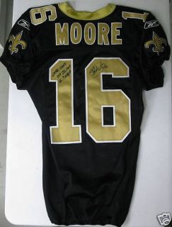 2009 Lance Moore Saints Game Used Jersey vs Dolphins