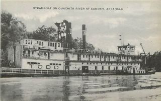 AR Camden Ouachita River Steamboat Very Early T42207
