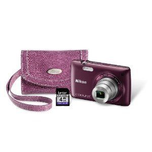 Nikon Coolpix S4300 16 0 MP Digital Camera Bundle Plum