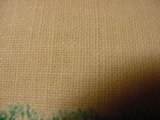   Vtg Pair Stamped Pure Linen Cafe Curtains Valances Unused