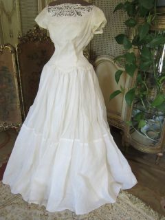 Museum Collection 50s Cahill Beverly Hills Organza Formal Gown Prom 