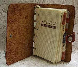 2012 Personal Pocket Leather Daily Planner Organizer Diary   Brown 