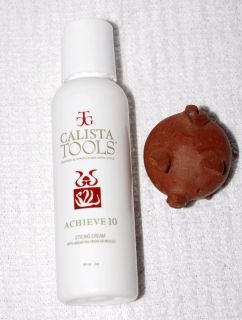 NEW CALISTA TOOLS ACHIEVE 10 STYLING CREAM ARGAN OIL HELPS WITH FRIZZ 