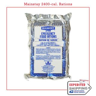 Mainstay Emergency food Bar 2400 Calorie (2 day survival Ration 6x400 