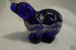 Fenton 3 Cobalt Bear Canaan Valley 100th Annv Sig