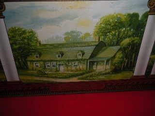 Antique Large Biscuit Tin Mohawk Valley at Canajoharie