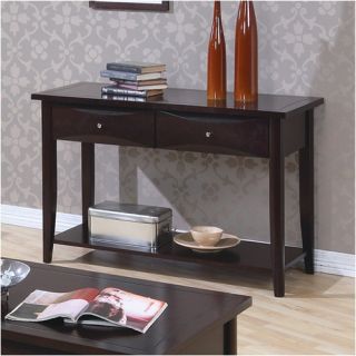 Wildon Home Calimesa Sofa Table with Storage Drawers in Cappuccino 