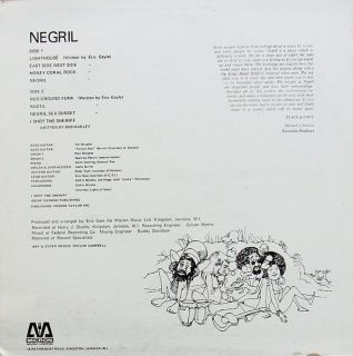 Eric Gale Negril Near Mint Jamaican Funk LP Peter Tosh