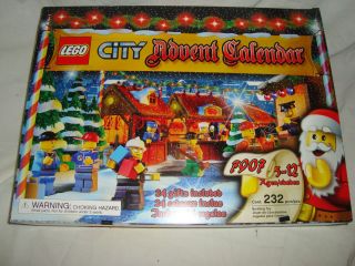RARE Lego City Advent Holiday Calendar Set 2007 7907 w Firefighter 232 