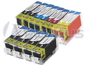 Compatible Canon CLI 221 & PGI 220 Ink Cartridges with Chip (12 Pack)
