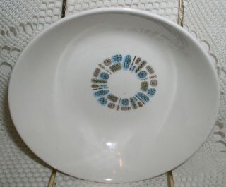 Canonsburg Temporama Cereal Soup Bowl 6 Pottery Blue Green Design 