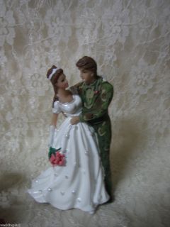 Wedding Camo Military Hunter Hunting Cake Topper
