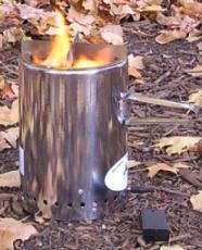 Wood Gasification Stoves with Fan XL Camp Size Version