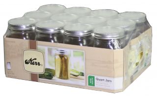 kerr 00519 1 quart wide mouth canning jars condition new product 