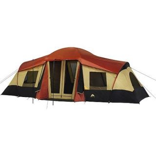   x11 Dome 3 Room Sleep 10 Person Camping Tent w Weather Armor
