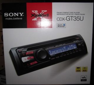 Sony CDX GT35U Car Audio USB CD  Aux Player Receiver